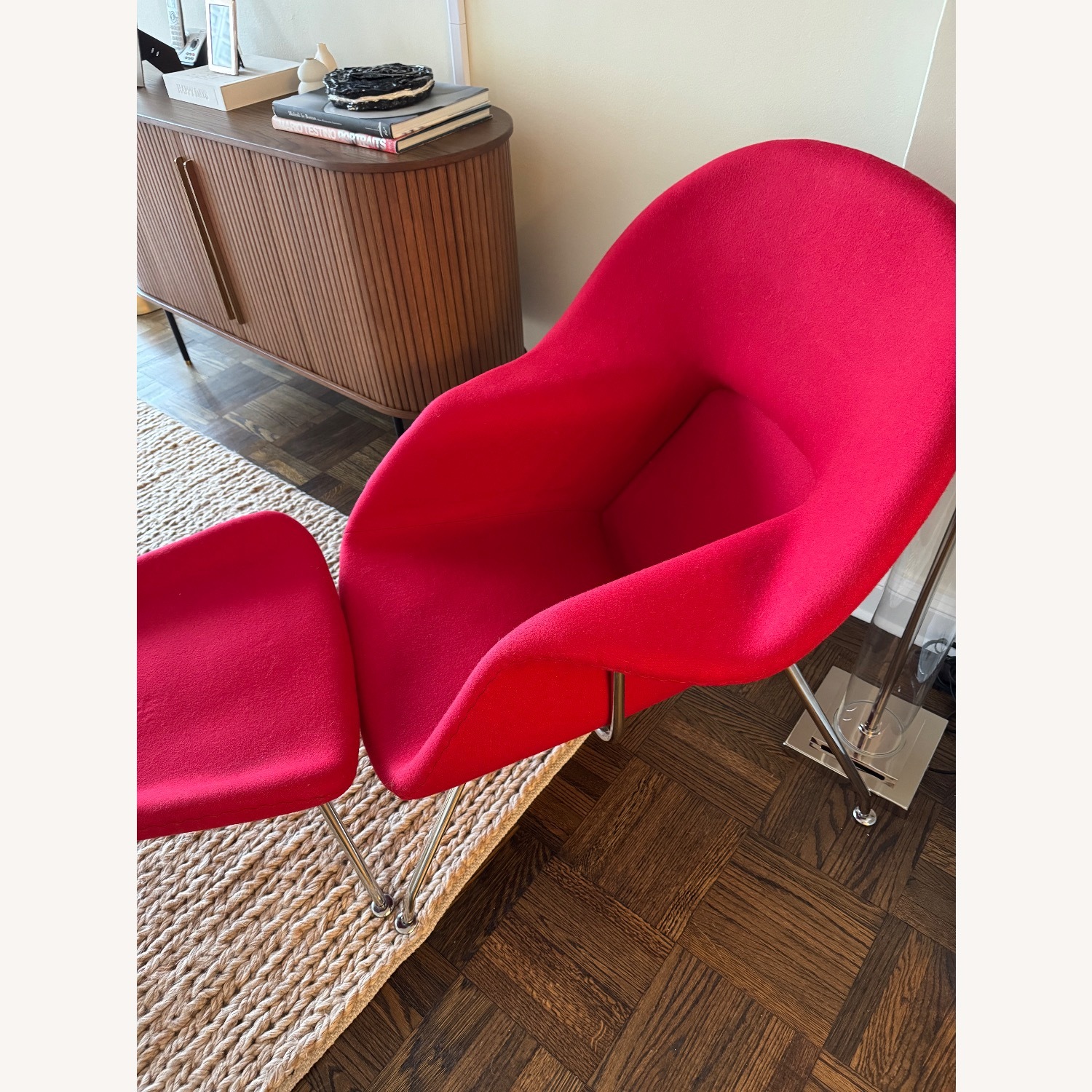 Modterior Modern Furniture Red Chair and a Half - image-3