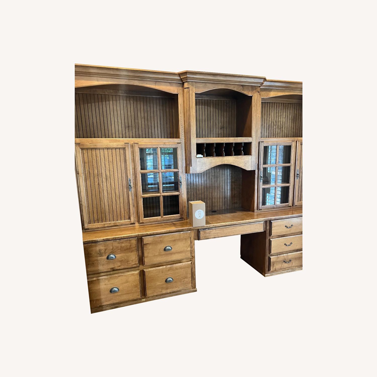 Natural Wood Desk - image-0