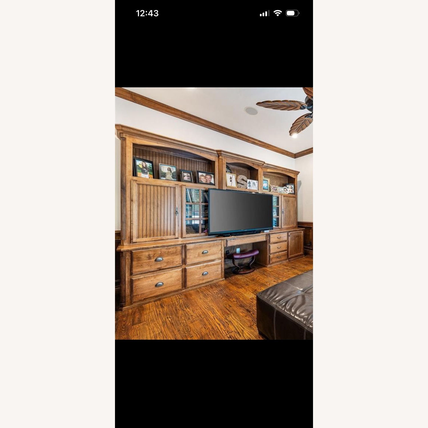 Natural Wood Desk - image-2