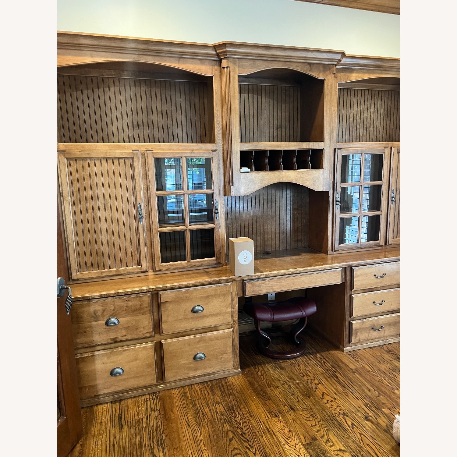 Natural Wood Desk - image-1