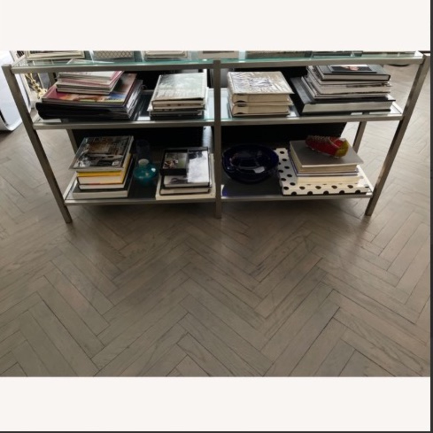 Room & Board Brixton Stainless Steel Bookcase - image-1