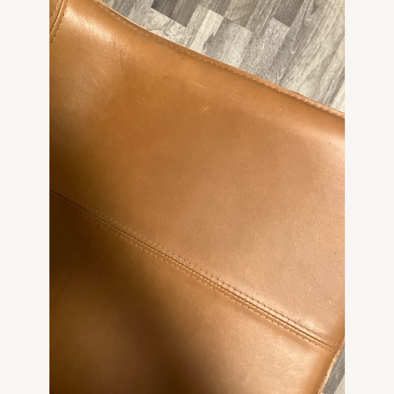 West Elm Slope Chair, Nut, Leather  - image-3