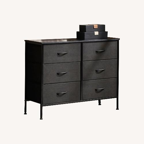 Used Black 6 Drawer Dresser for sale on AptDeco
