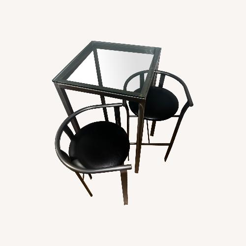 Used Jensen-Lewis Sleek High Top Metal Dining Set for sale on AptDeco