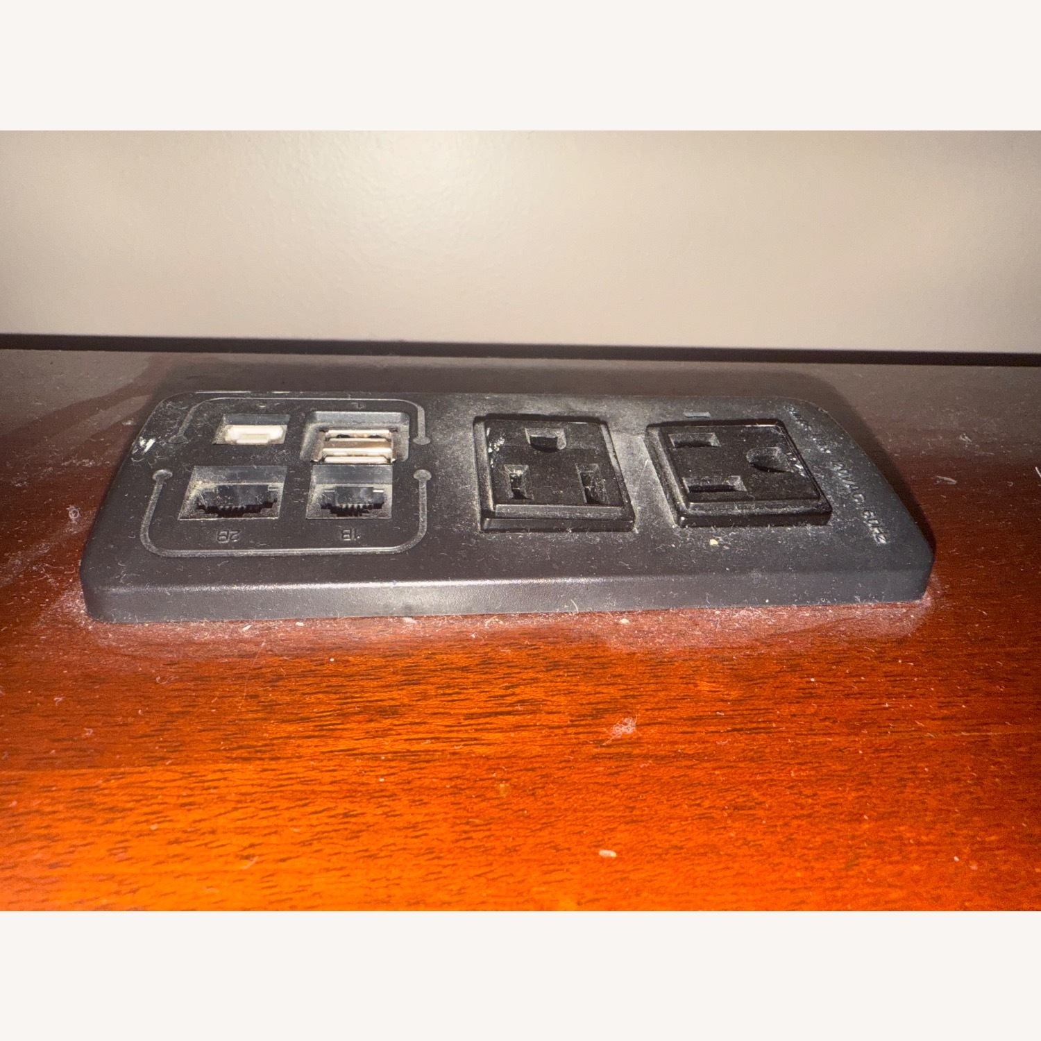 Cherry Executive Desk with Removable Hutch - image-10