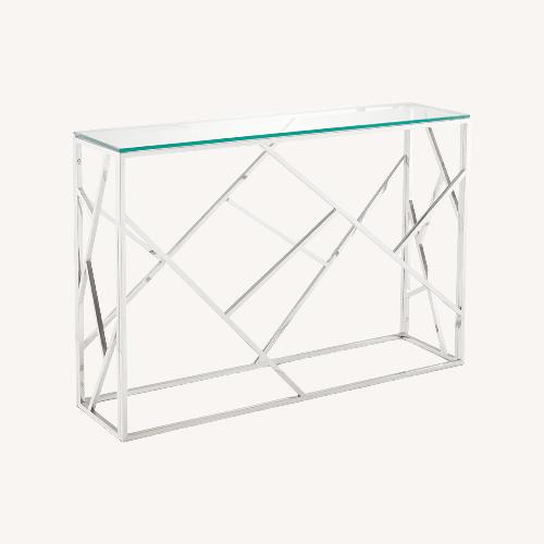 Used Mitchell Gold + Bob Williams Silver Side Table for sale on AptDeco