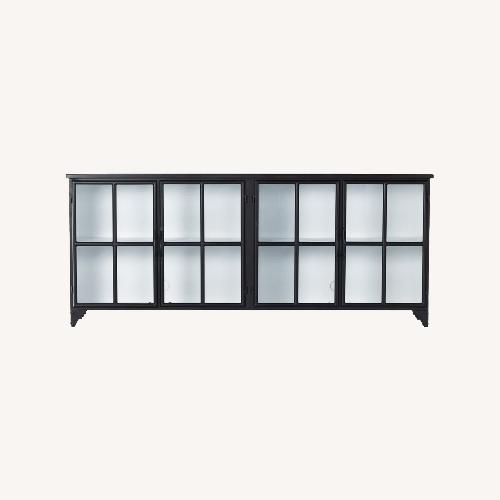 Used Black Glass Cabinet for sale on AptDeco