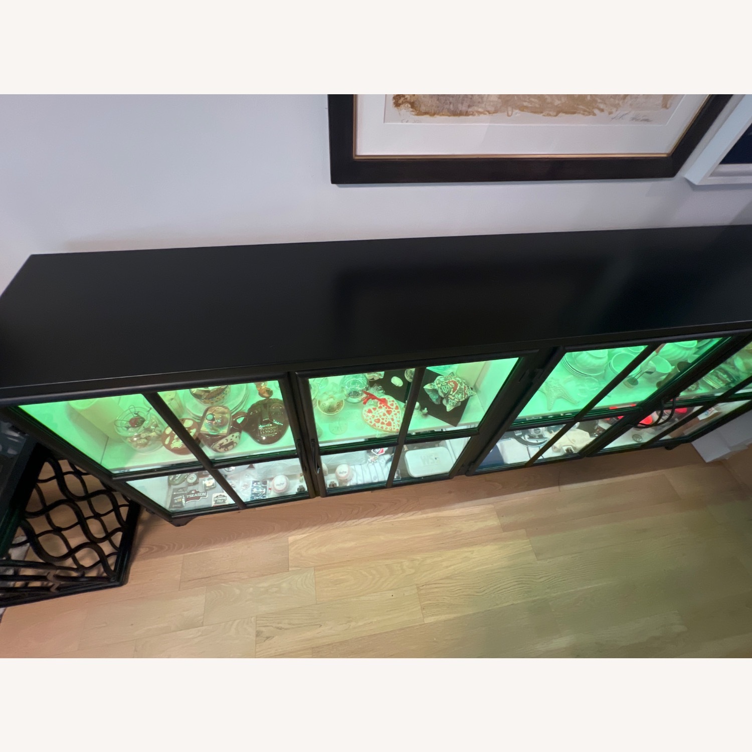  Black Glass Cabinet - image-1