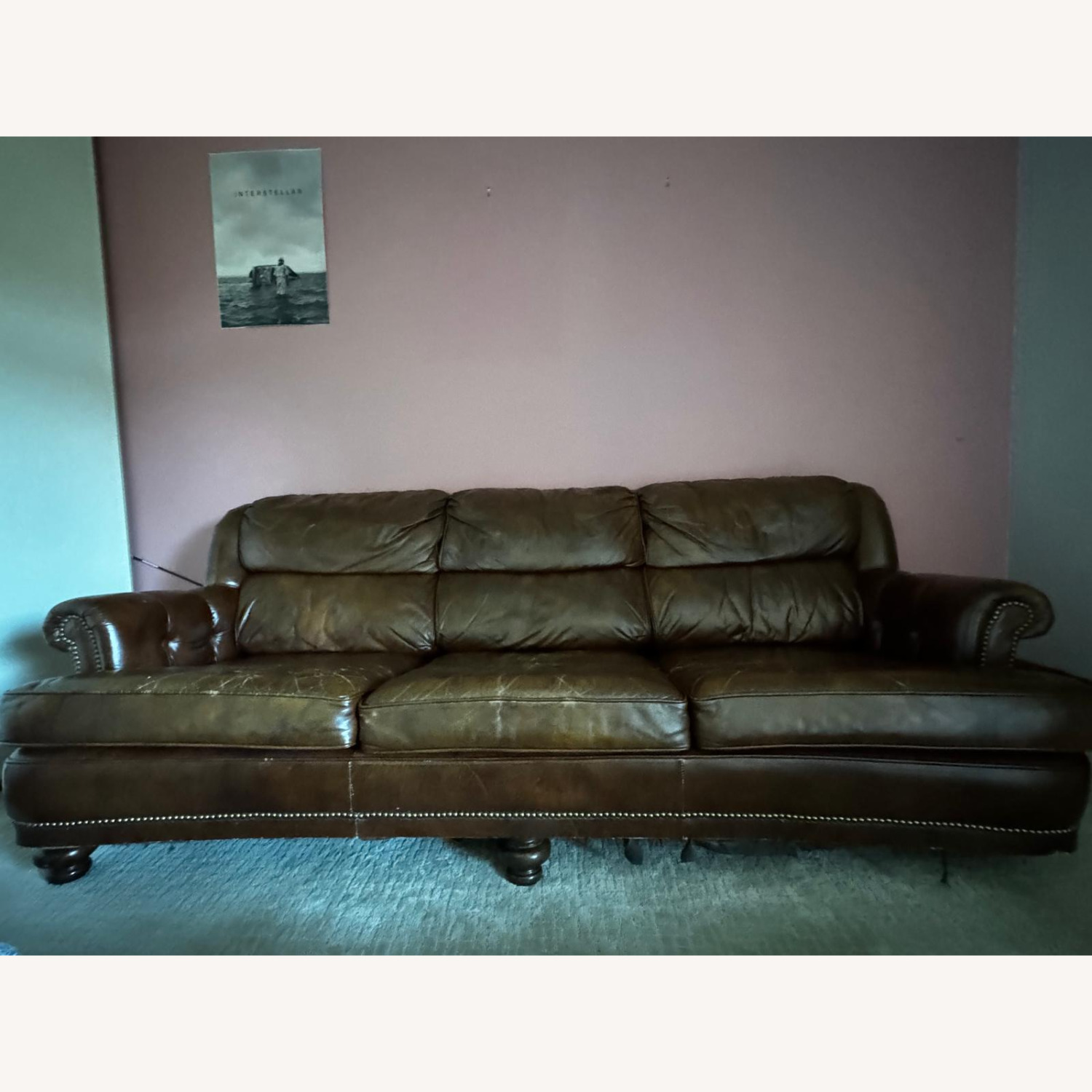 Ashley Furniture Dark Brown 3+ Seater Sofa - image-1