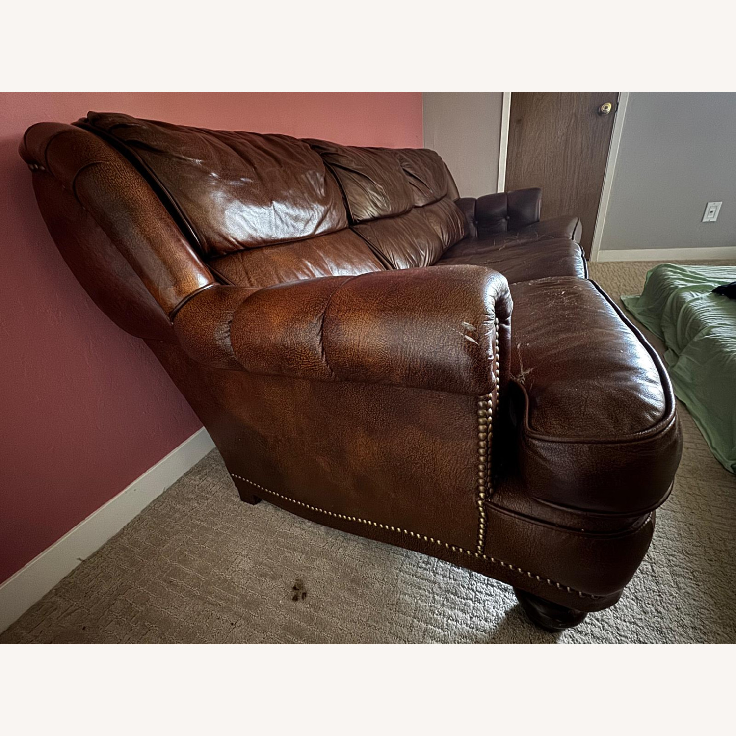 Ashley Furniture Dark Brown 3+ Seater Sofa - image-3