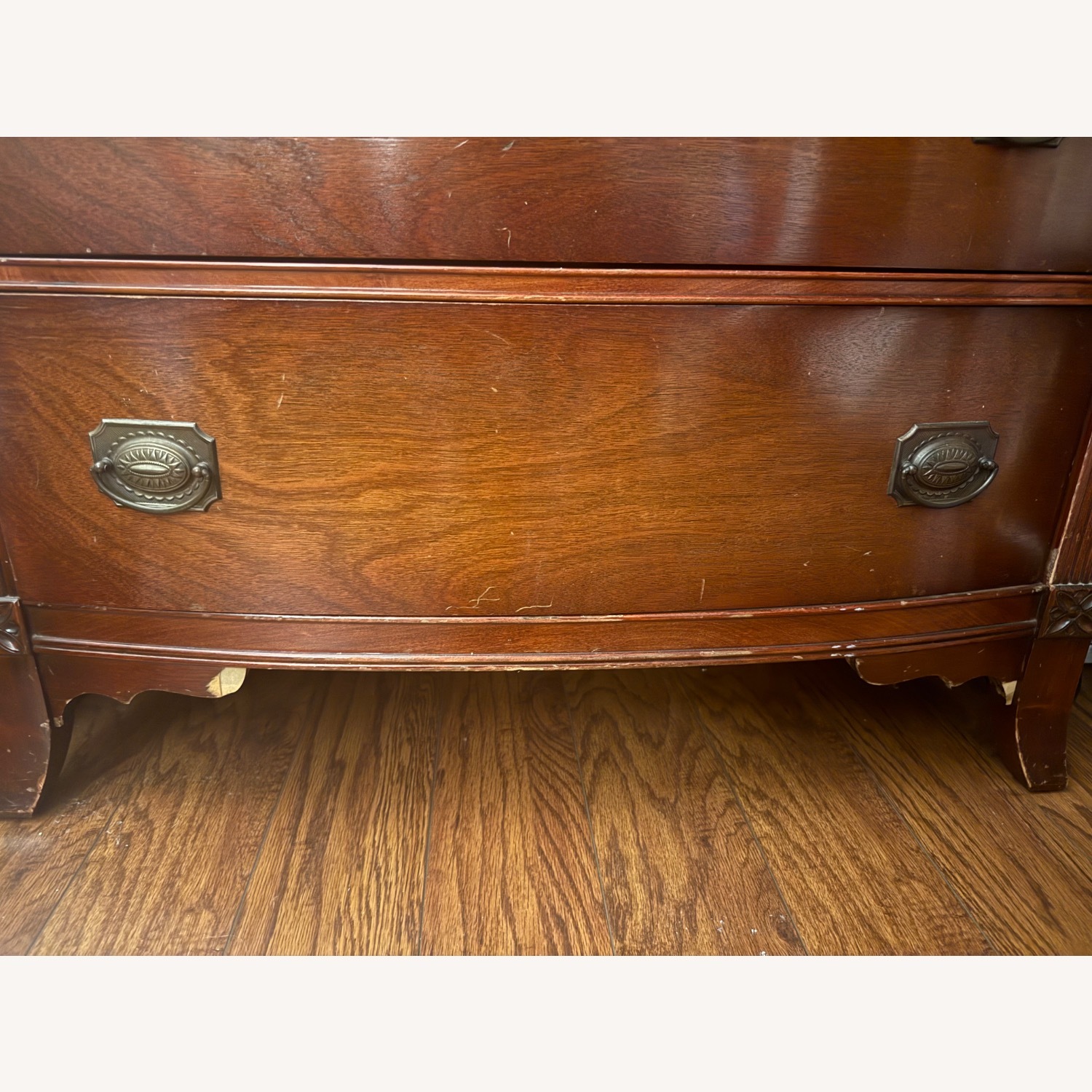 Vintage/Antique Dark Brown Wood Dresser - image-3