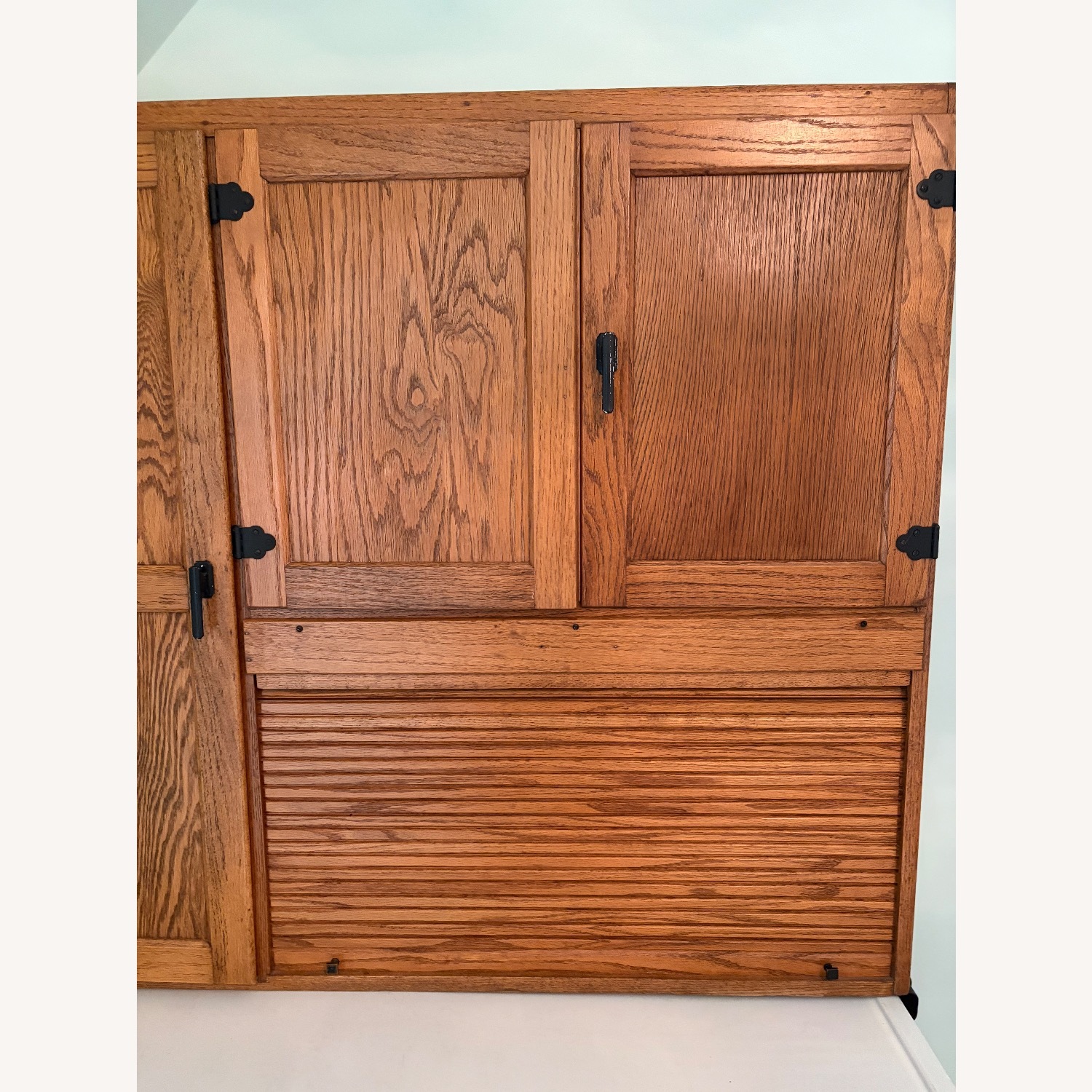 Vintage/Antique Light Brown Wood Sideboard - image-5