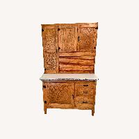 Vintage/Antique Light Brown Wood Sideboard