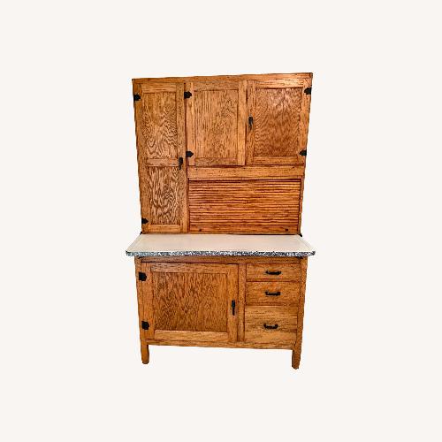 Used Vintage/Antique Light Brown Wood Sideboard for sale on AptDeco