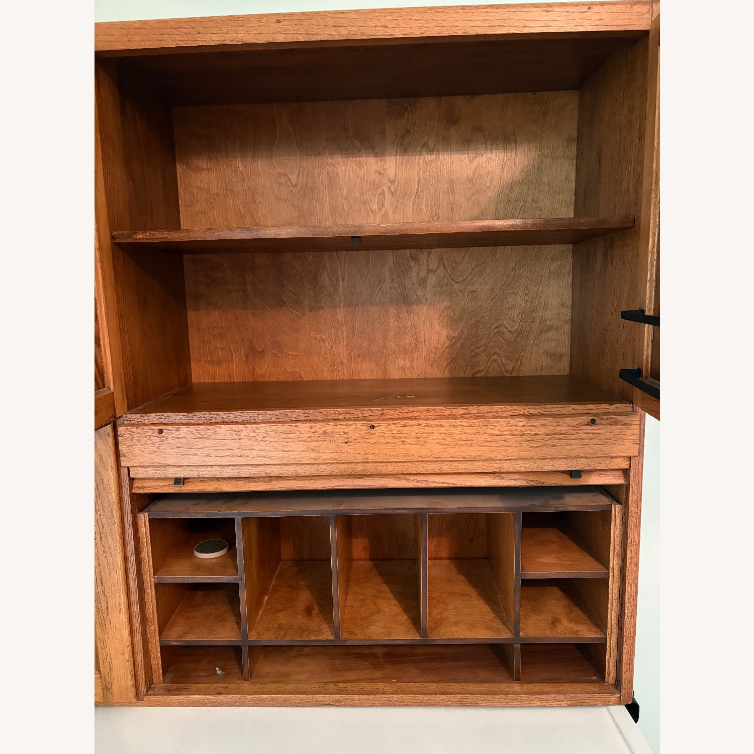 Vintage/Antique Light Brown Wood Sideboard - image-3