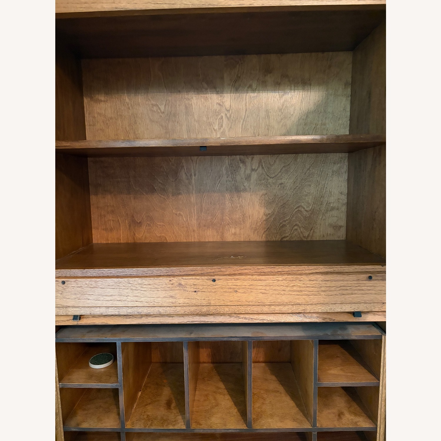 Vintage/Antique Light Brown Wood Sideboard - image-4