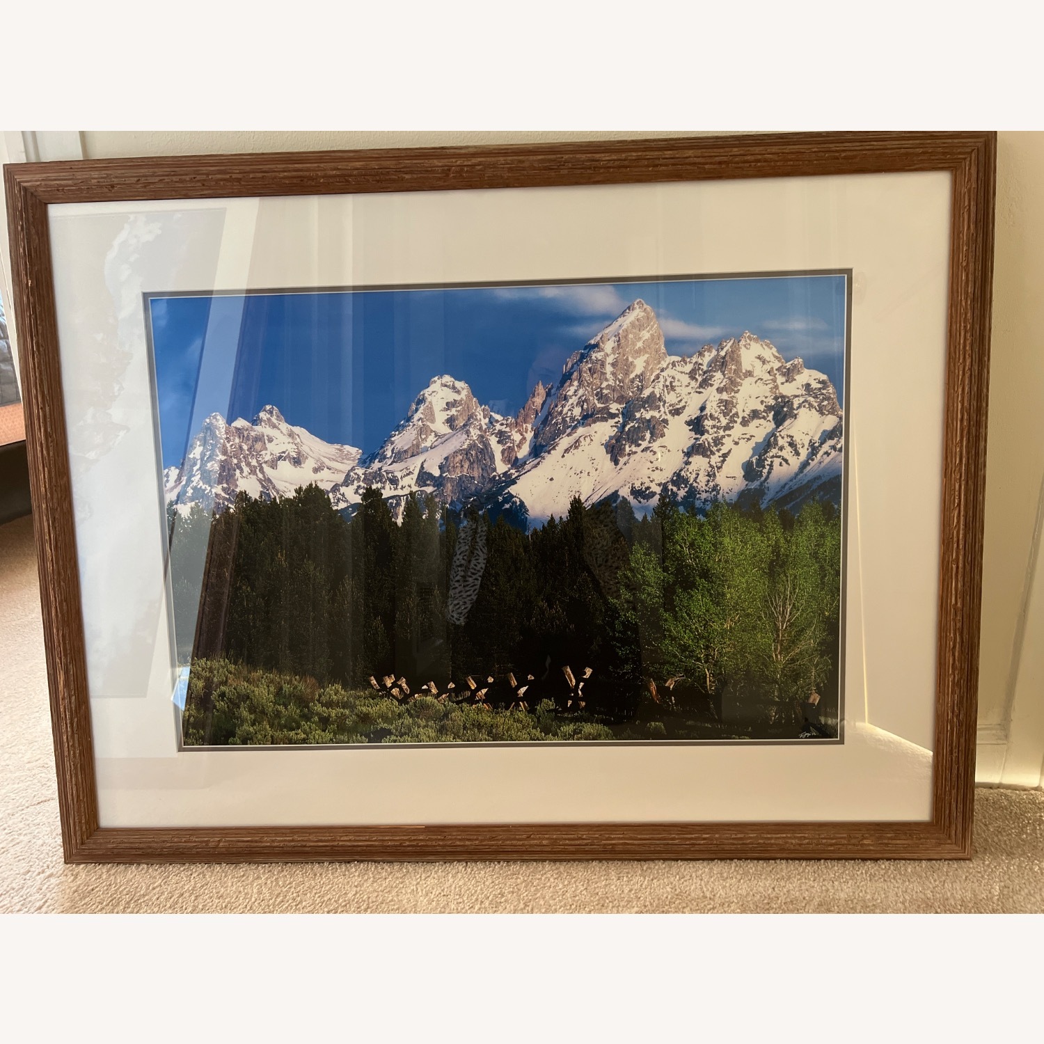 Dark Brown Glass Wall Art - image-1