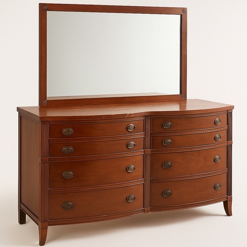 Used Vintage Table Rock Mahogany Dresser W Mirror for sale on AptDeco