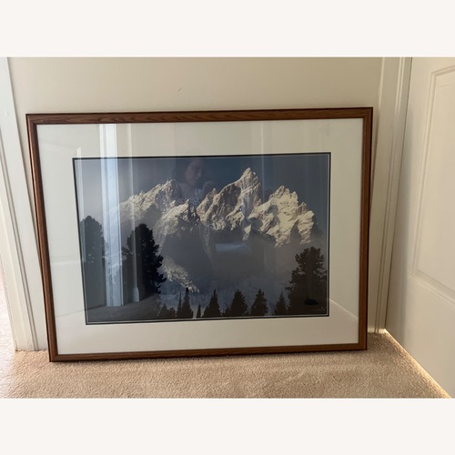 Used Frederic Joy Cathedrals Dark Brown Glass Wall Art for sale on AptDeco