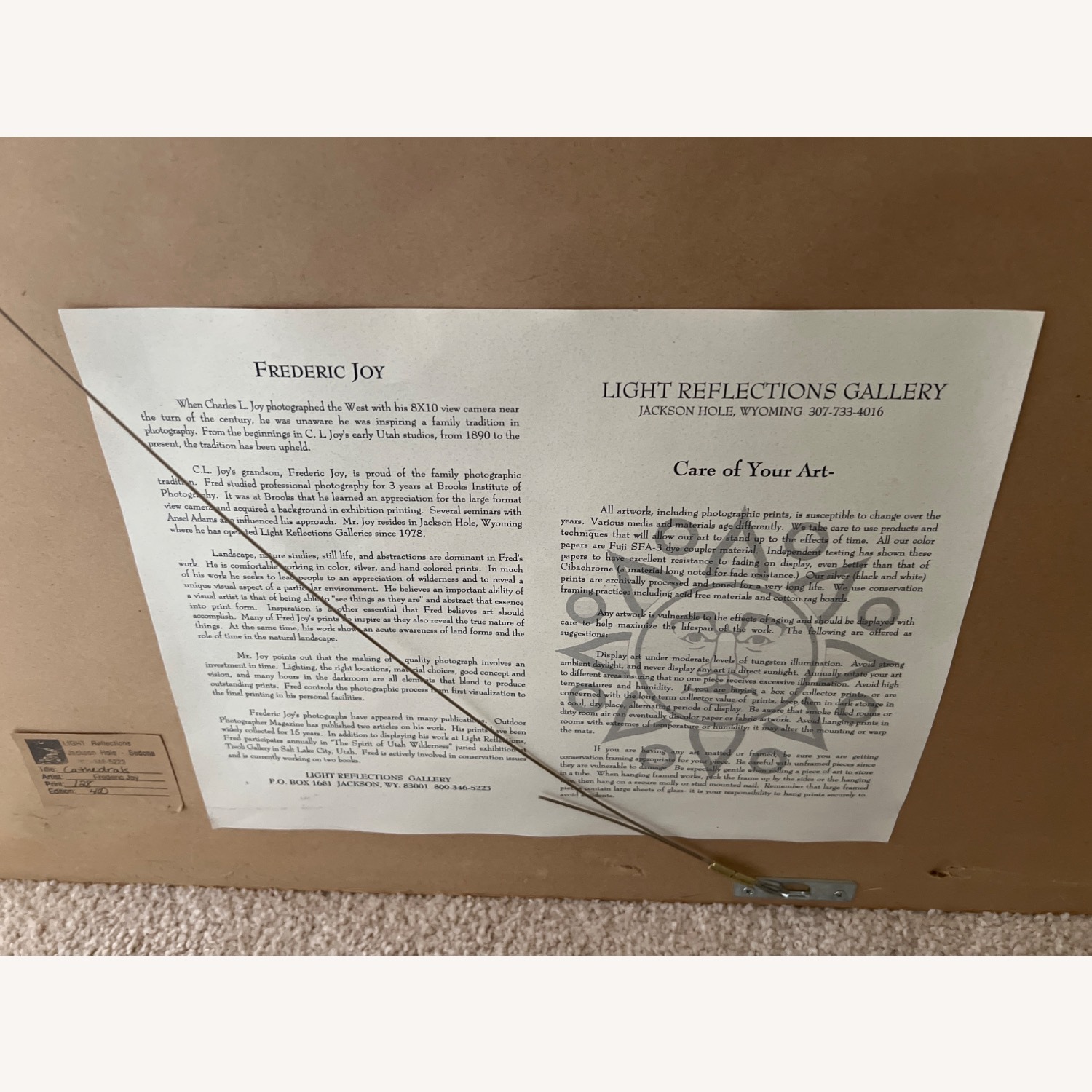 Frederic Joy Cathedrals Dark Brown Glass Wall Art - image-6