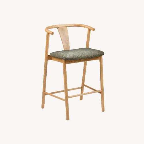 Used Article Fonra Oak Scandi Counter Stools Set of 2 for sale on AptDeco