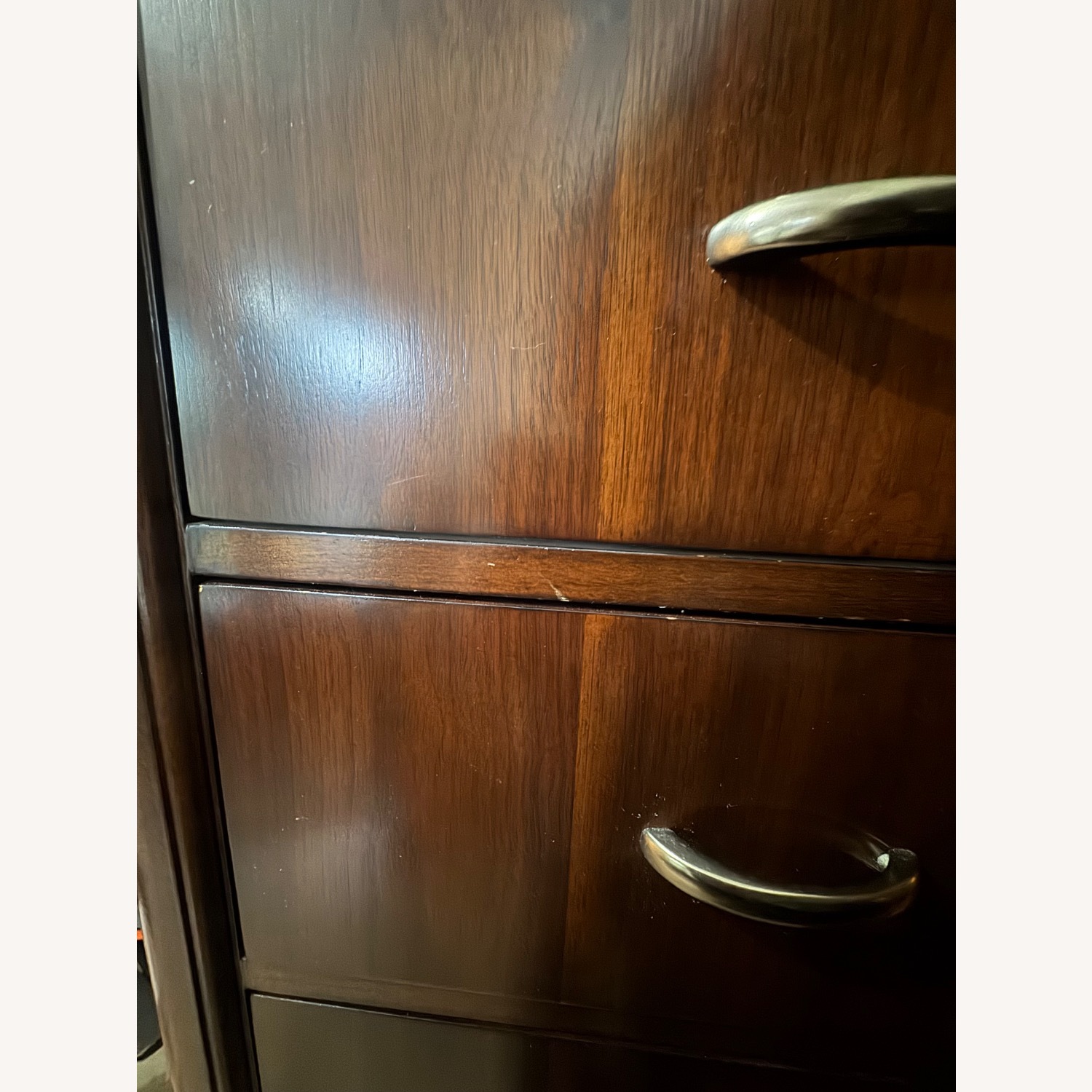Dark Brown Wood Dressers/Tall Side Tables - image-9