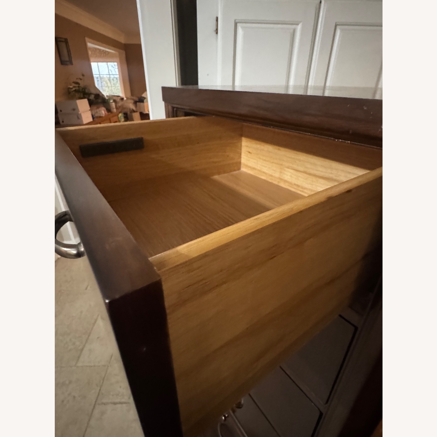 Dark Brown Wood Dressers/Tall Side Tables - image-6