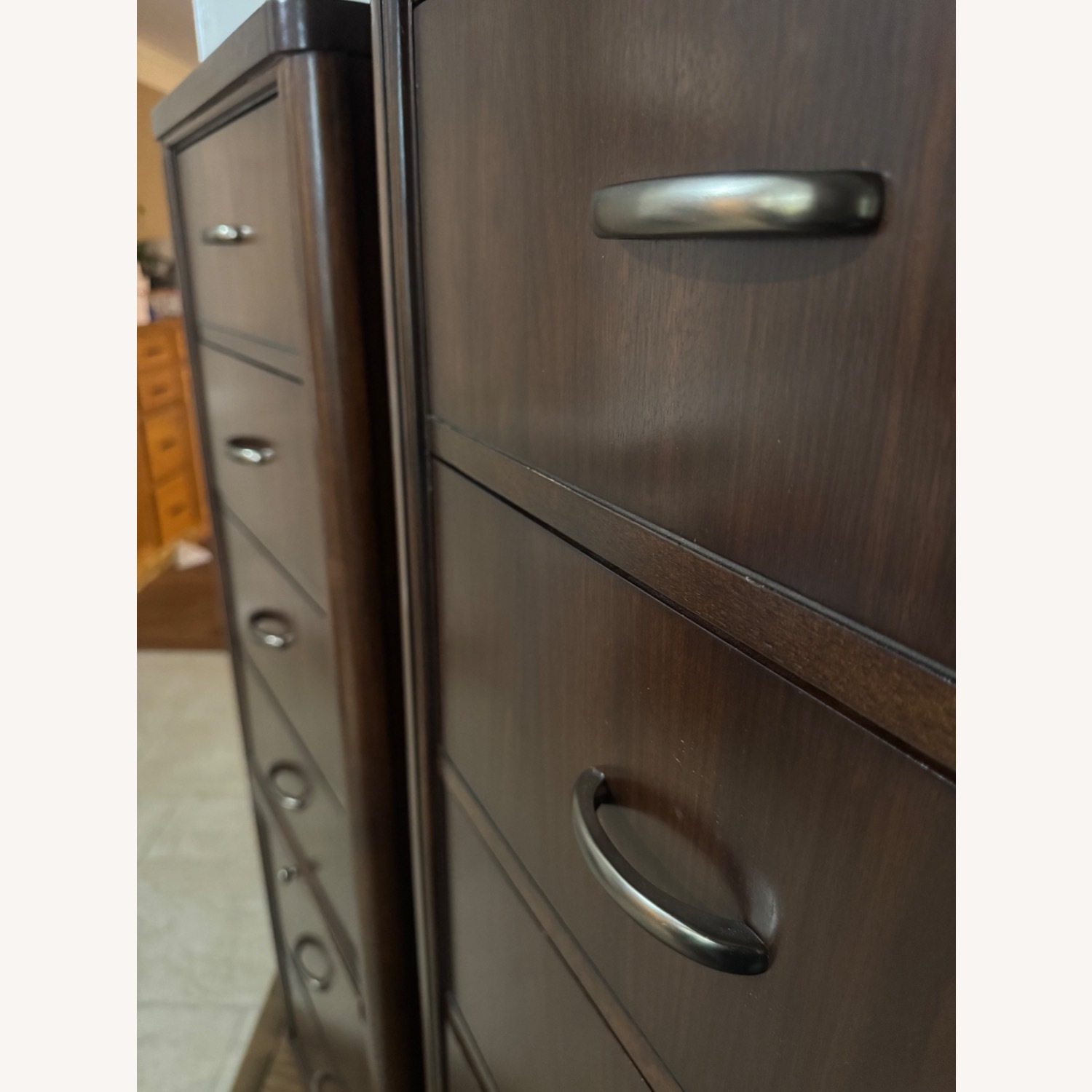 Dark Brown Wood Dressers/Tall Side Tables - image-11