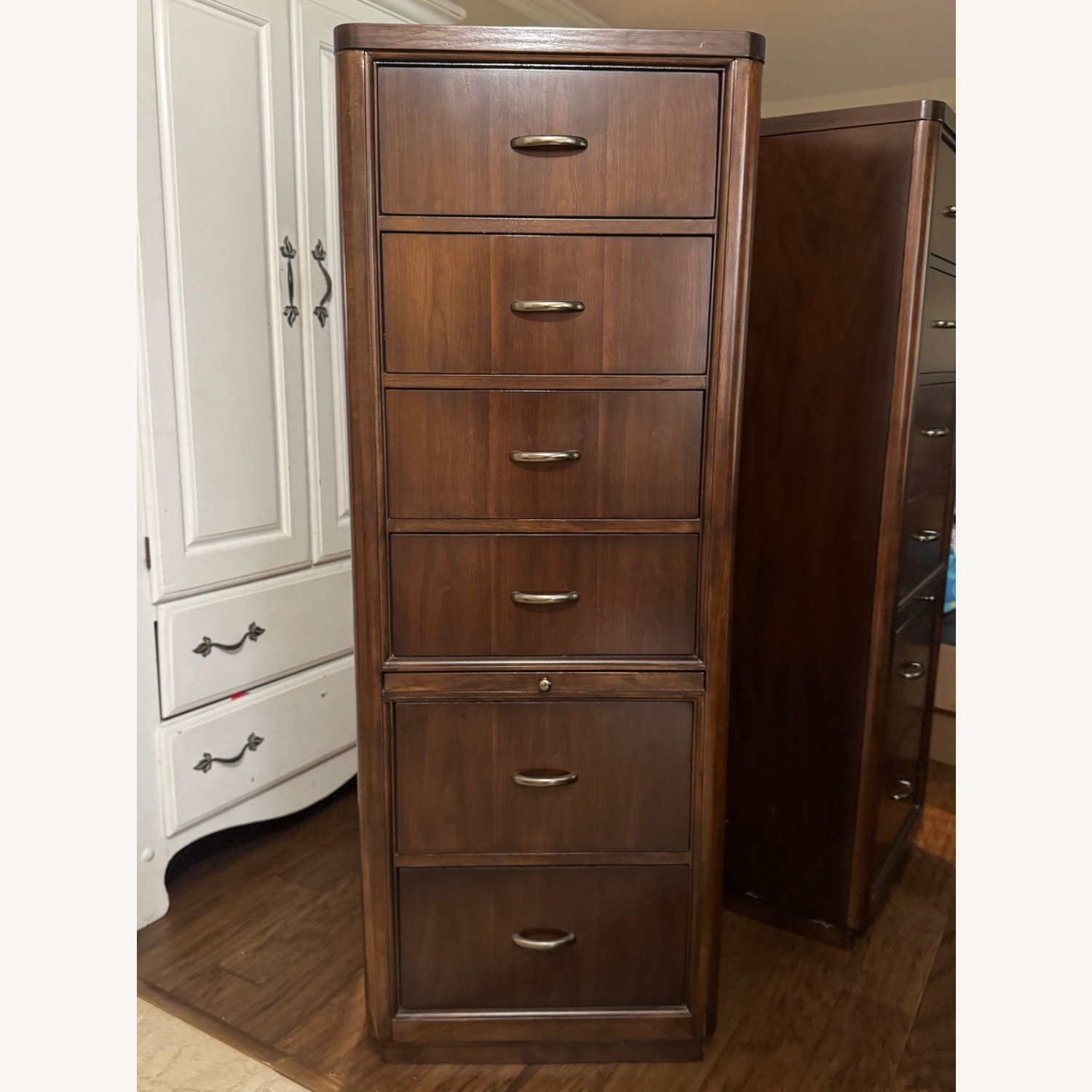 Dark Brown Wood Dressers/Tall Side Tables - image-3