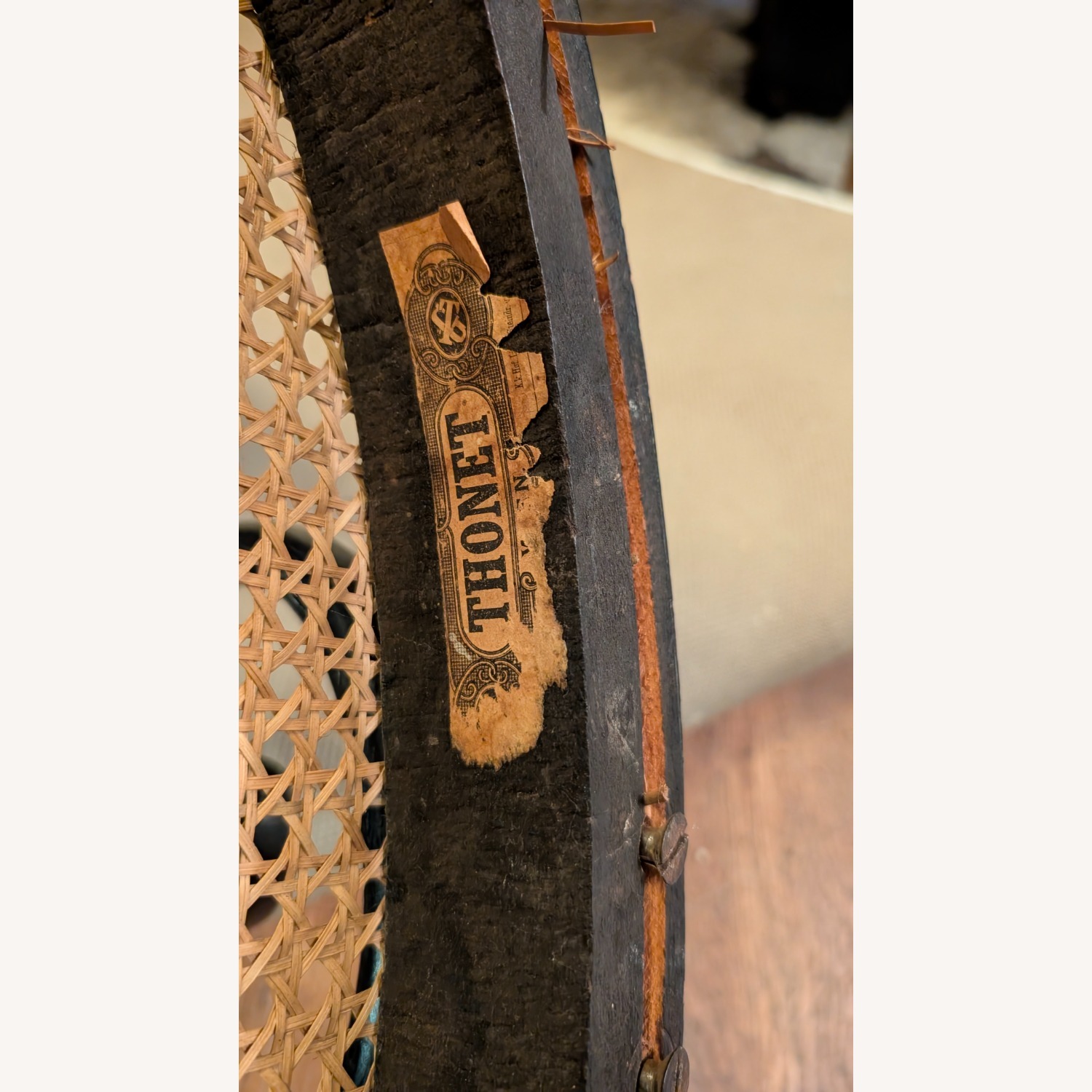 Thonet Bentwood #14 Wicker Loveseat - image-2