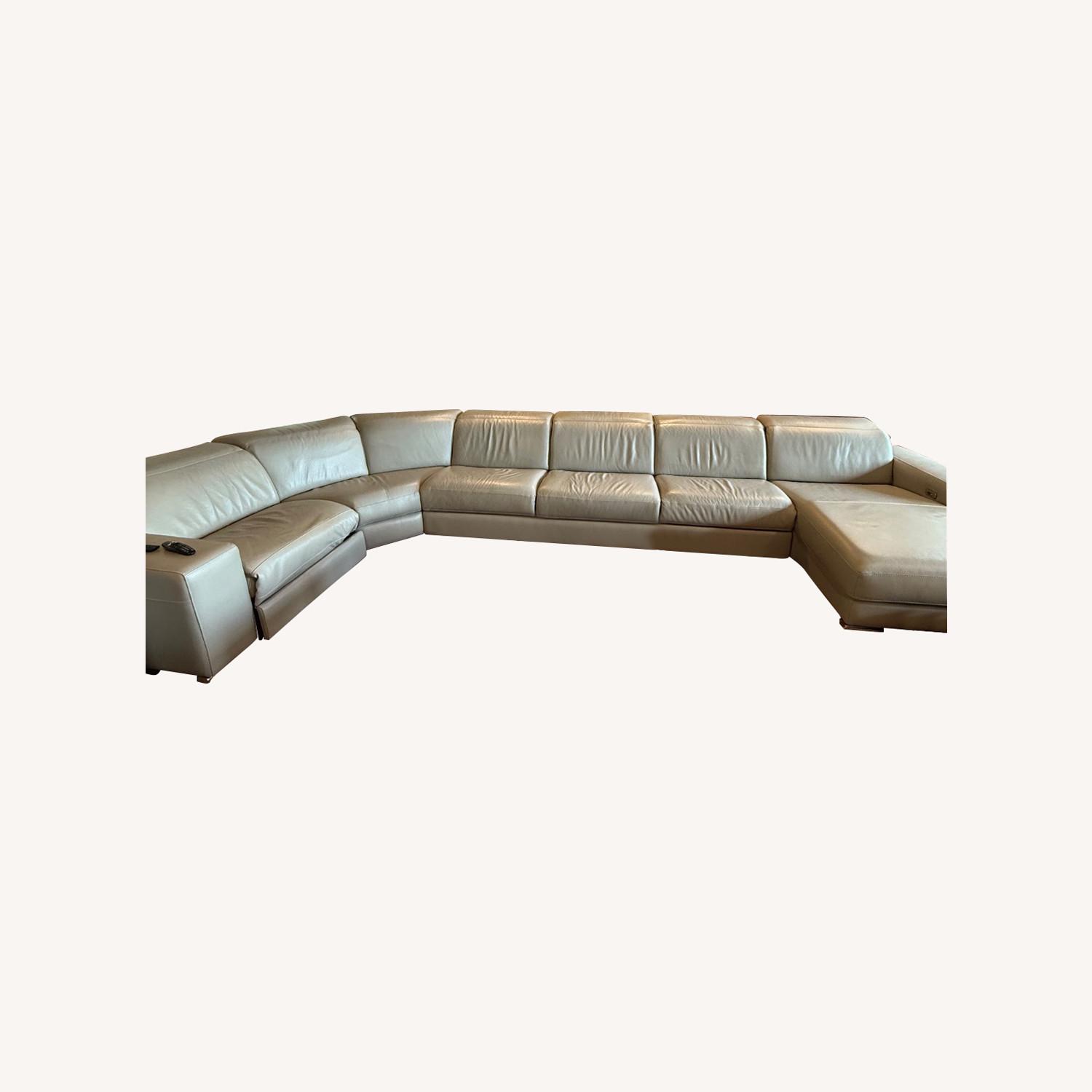 Chateau D’Ax Leather Sectional - image-0