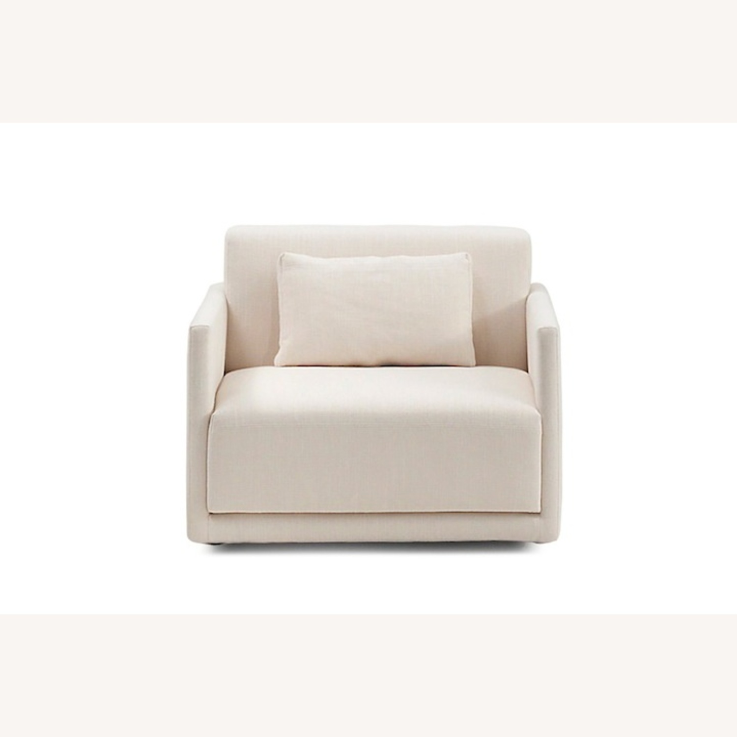 Dark Gray Fabric Armchair - image-4