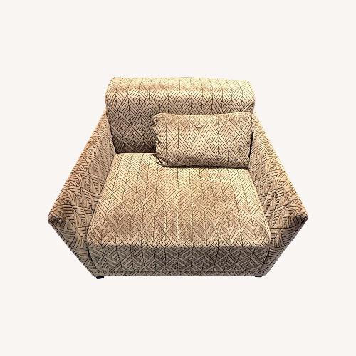 Used Dark Gray Fabric Armchair for sale on AptDeco