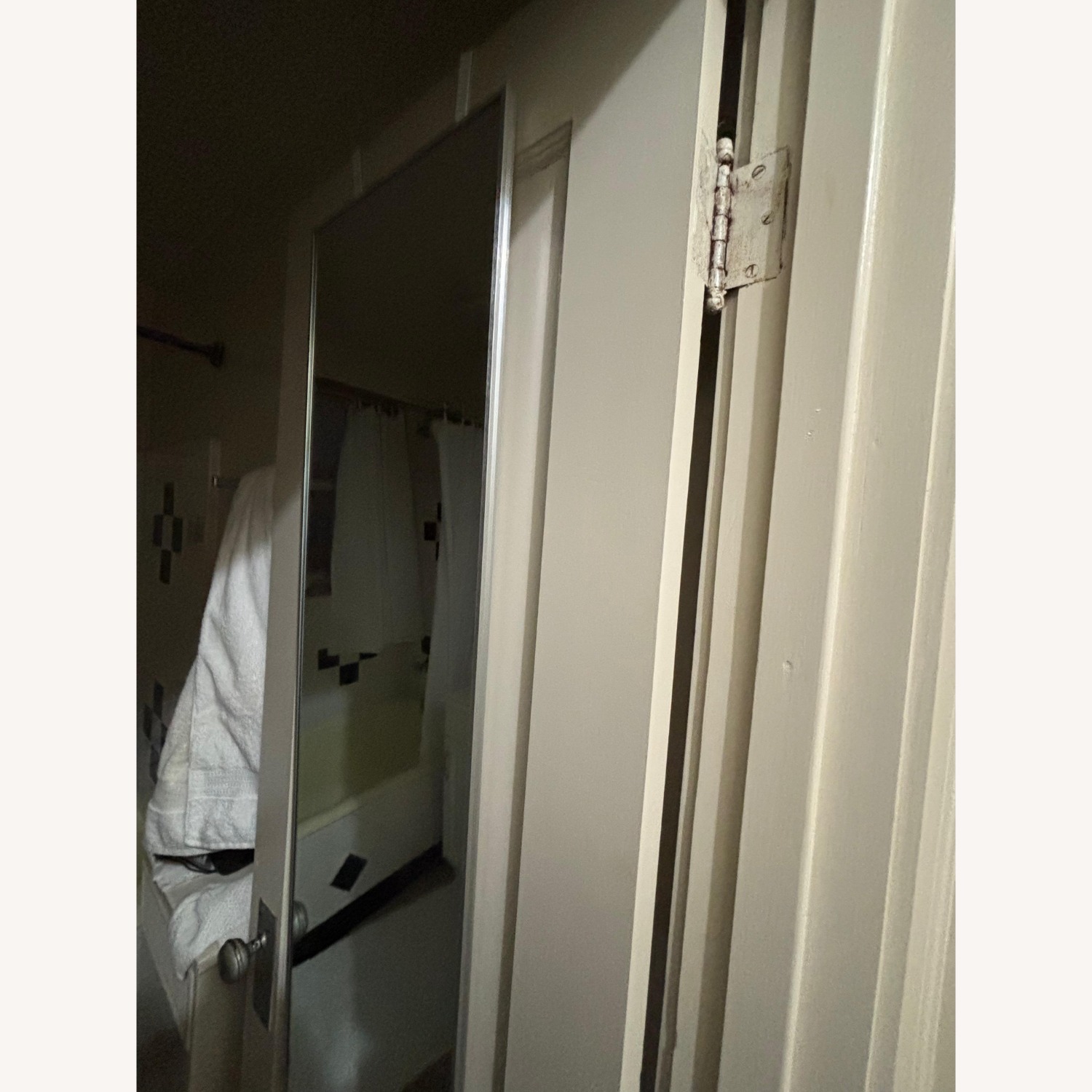 Light Gray Metal Wall Mirror - image-3