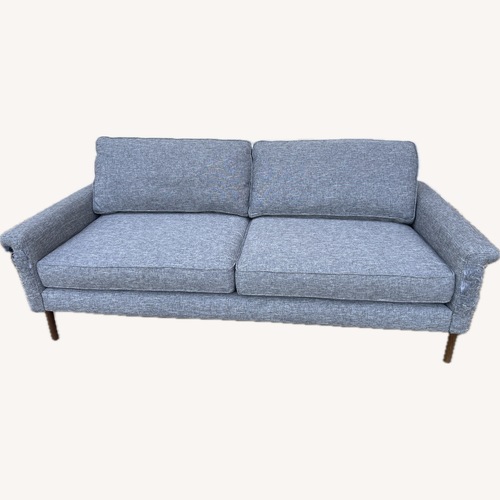 Used West Elm Light Gray Fabric 2 Seater Sofa for sale on AptDeco