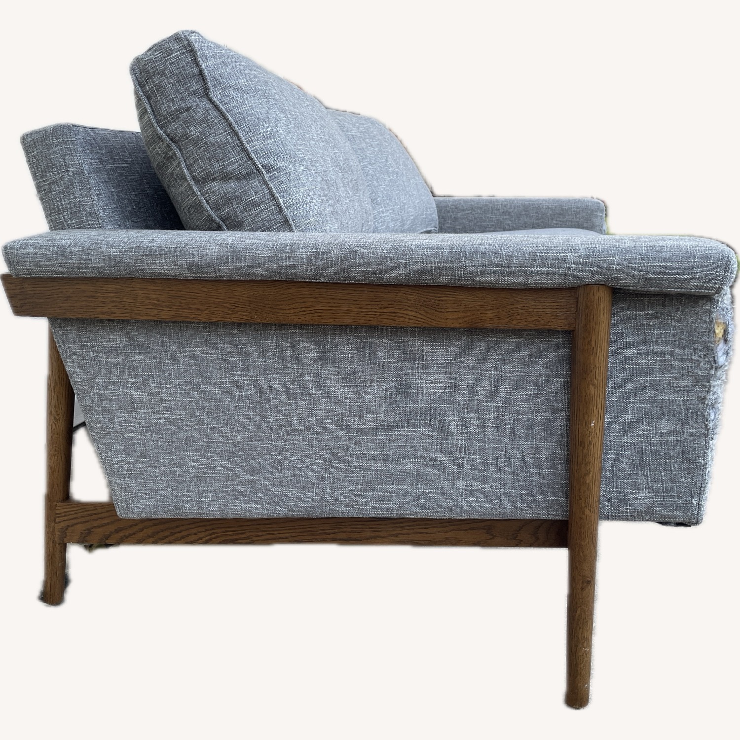 West Elm Light Gray Fabric 2 Seater Sofa - image-5