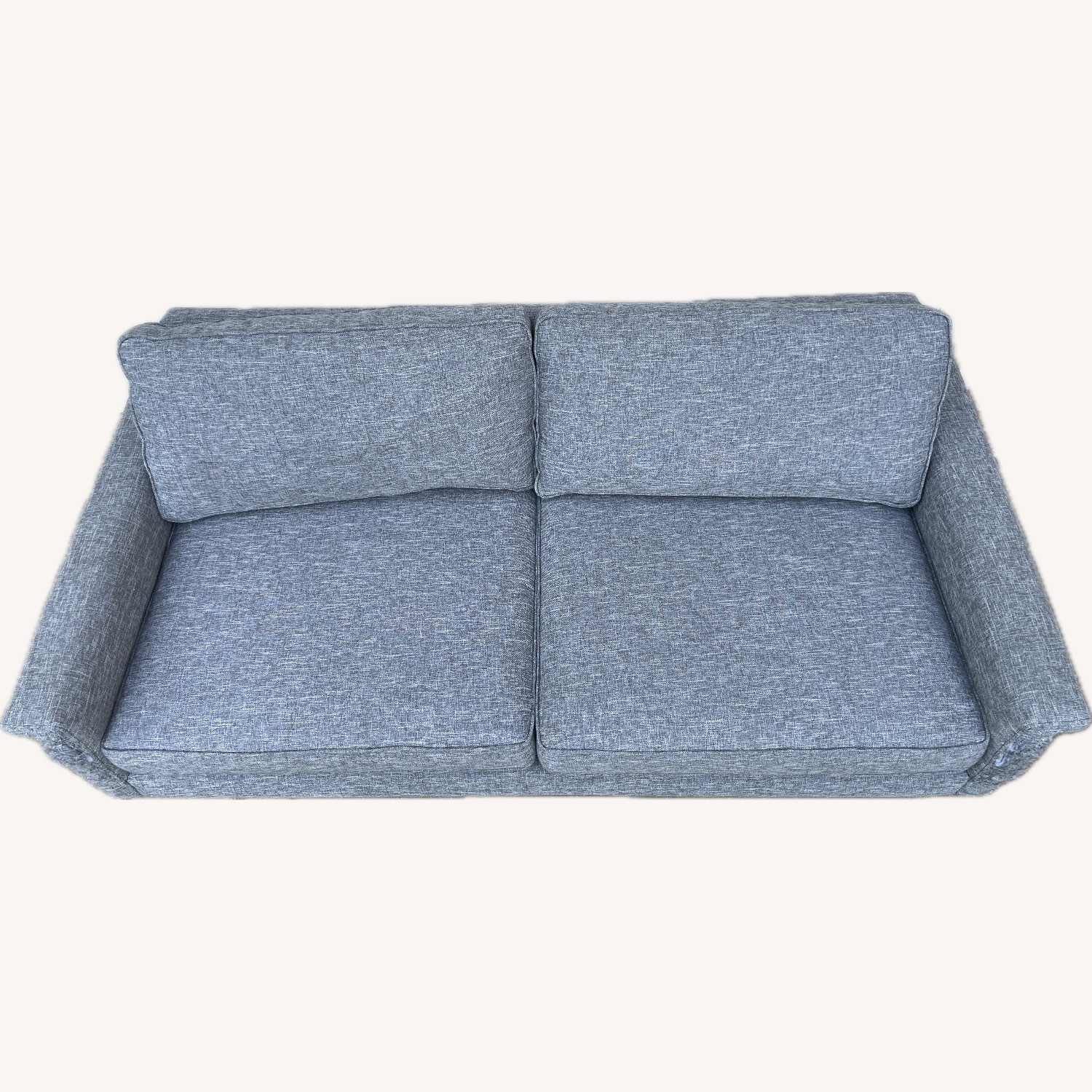 West Elm Light Gray Fabric 2 Seater Sofa - image-4