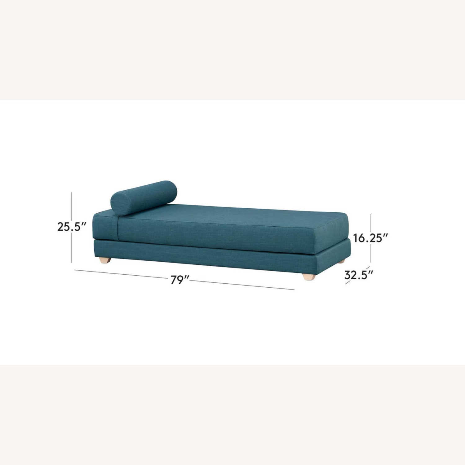 CB2 Lubi Light Gray Daybed - image-6