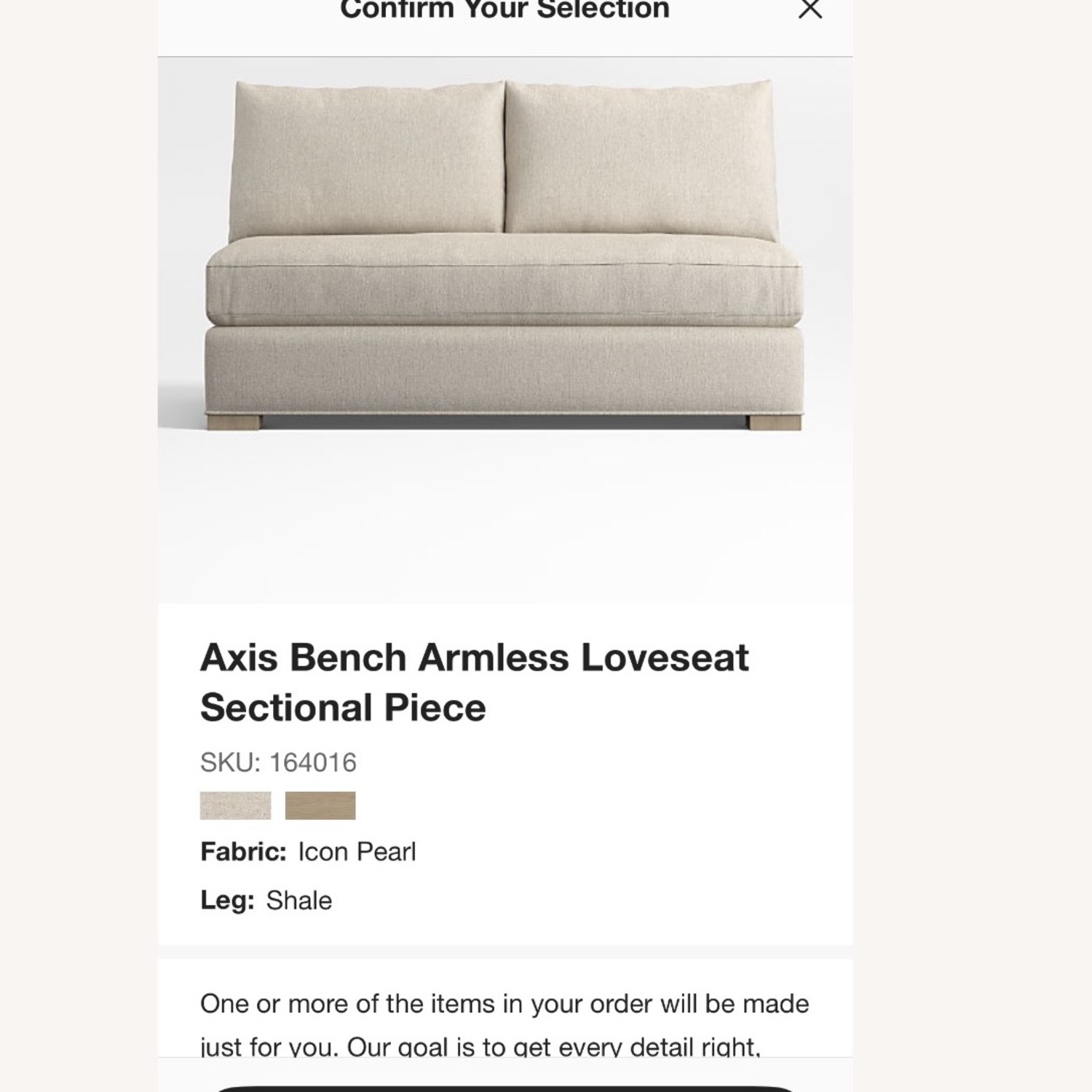 Crate & Barrel Axis Loveseat - image-3
