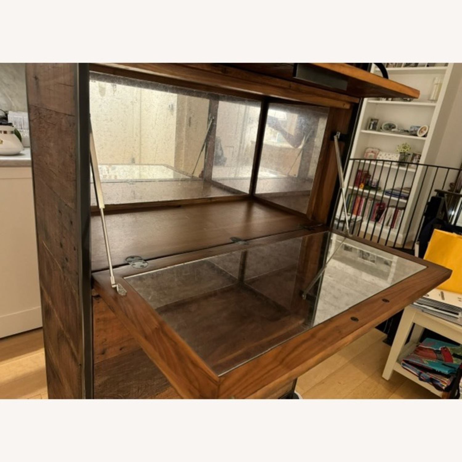 Crate & Barrel Clive Bar Cabinet - image-7