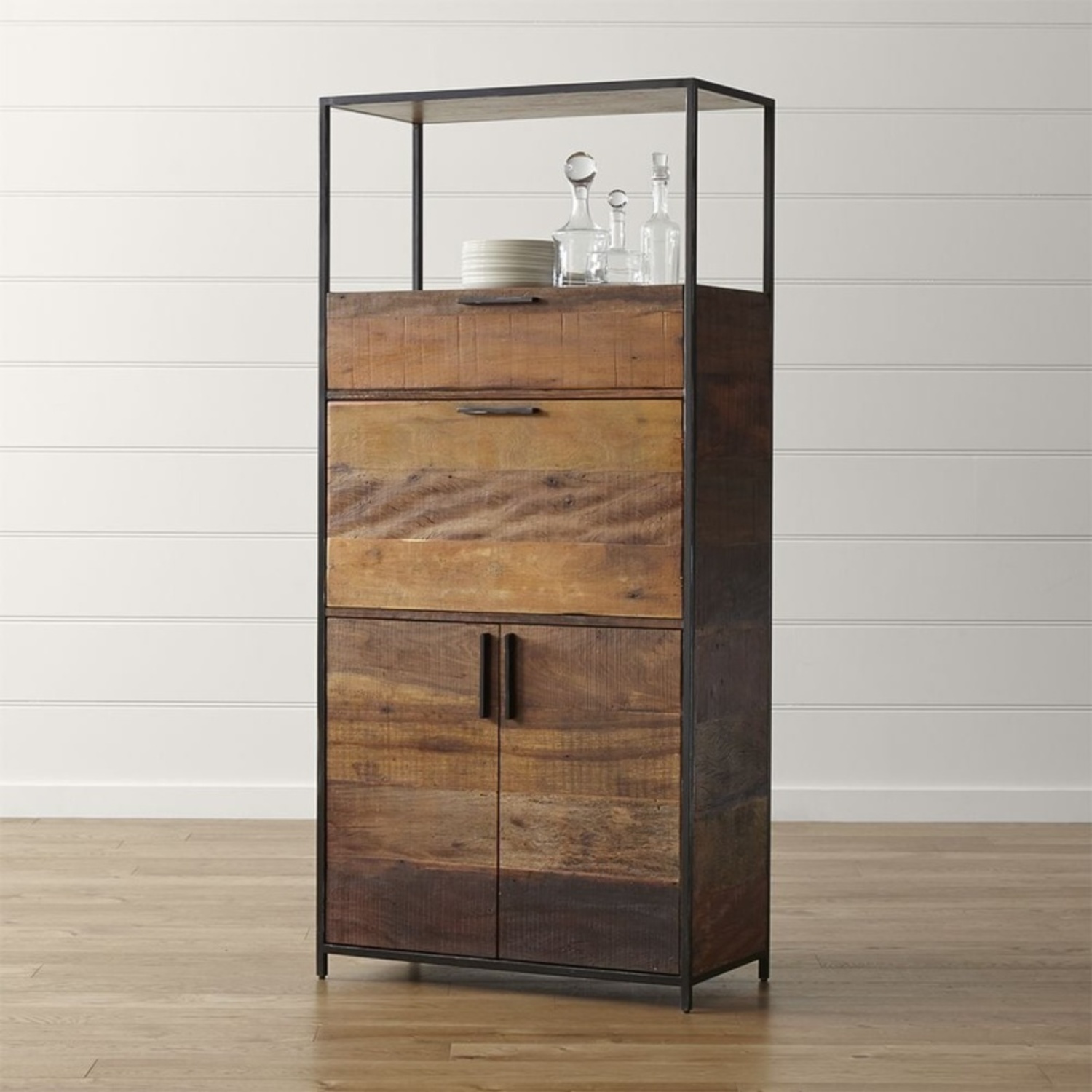 Crate & Barrel Clive Bar Cabinet - image-8