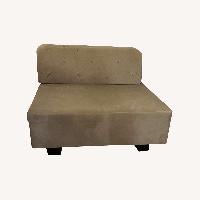 West Elm Tillary Light Gray Fabric Ottoman