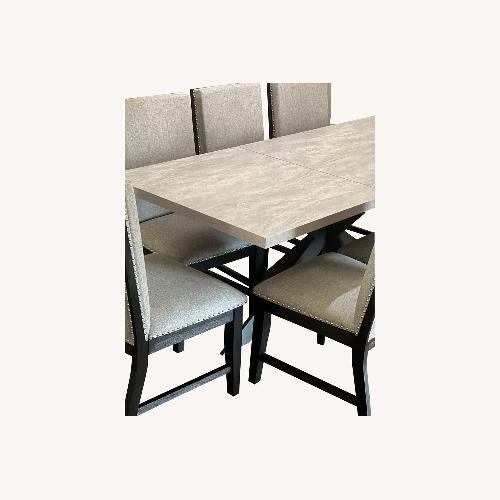 Used Light Gray Fabric Dining Sets for sale on AptDeco