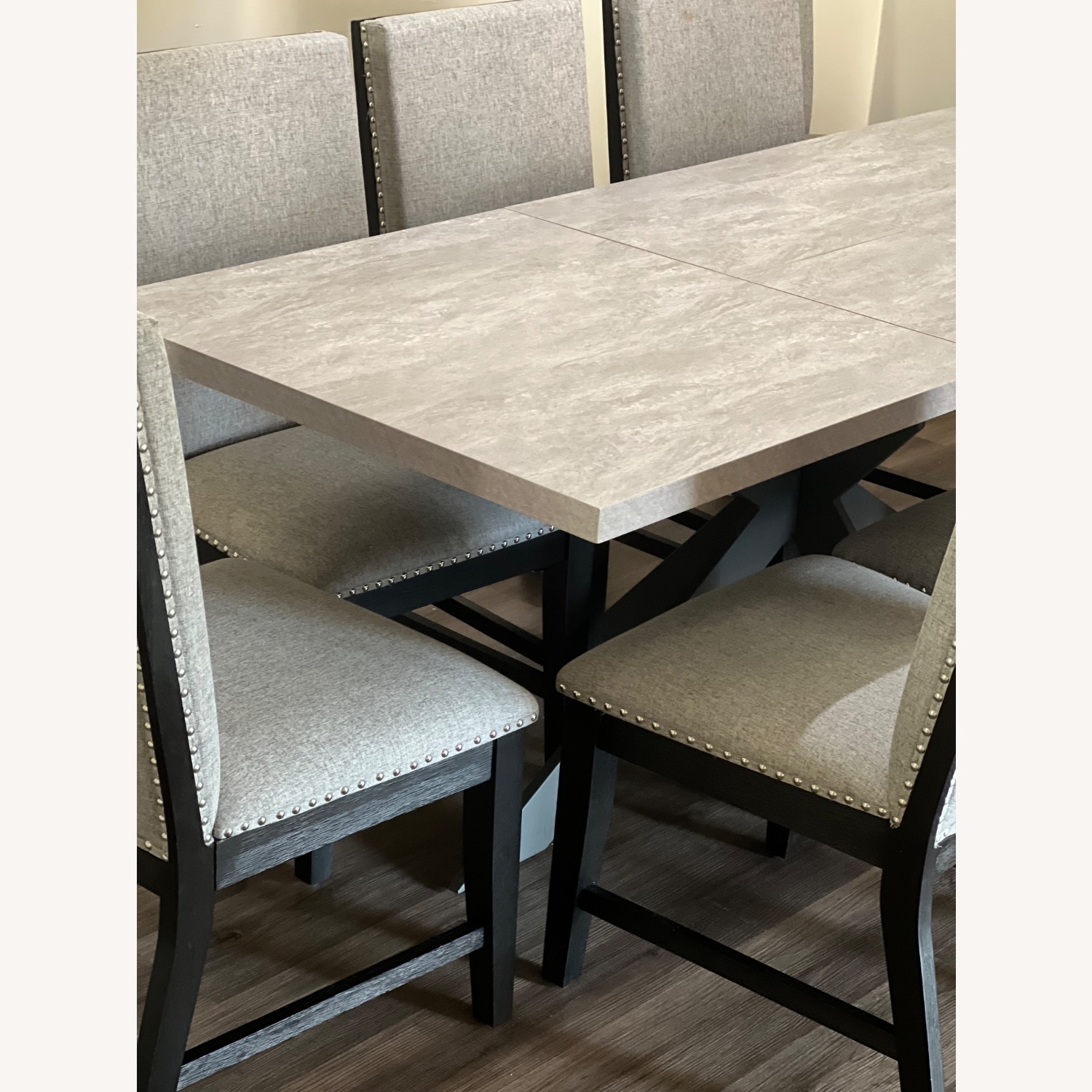 Light Gray Fabric Dining Sets - image-2