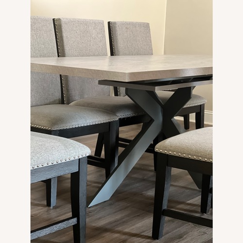 Used Light Gray Fabric Dining Sets for sale on AptDeco