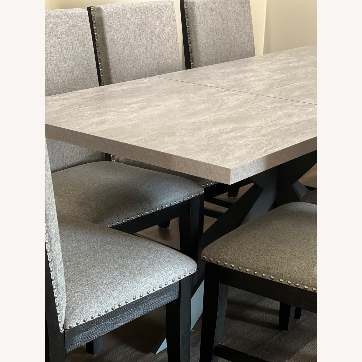 Light Gray Fabric Dining Sets - image-4