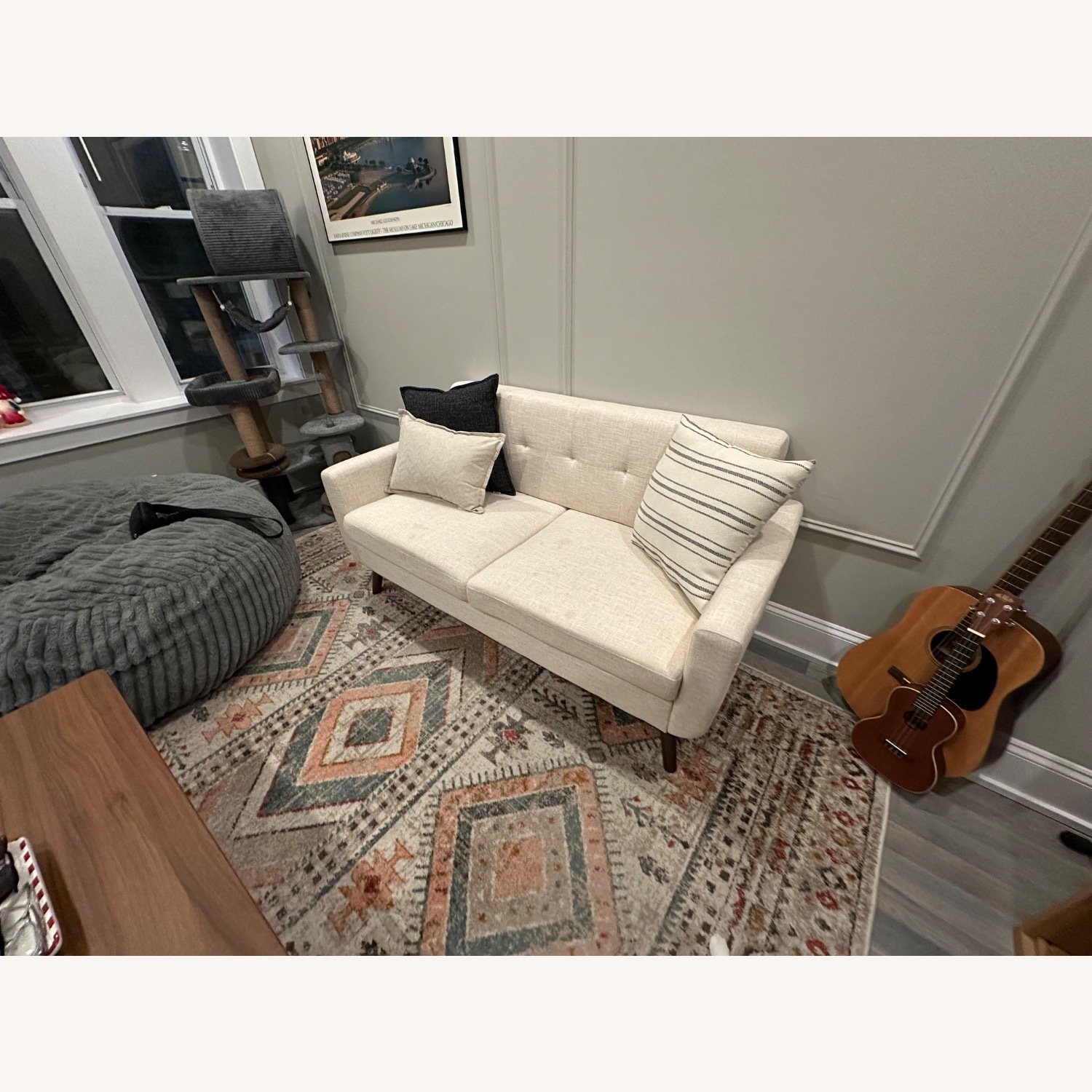 Amazon Natural Fabric 2 Seater Sofa - image-2