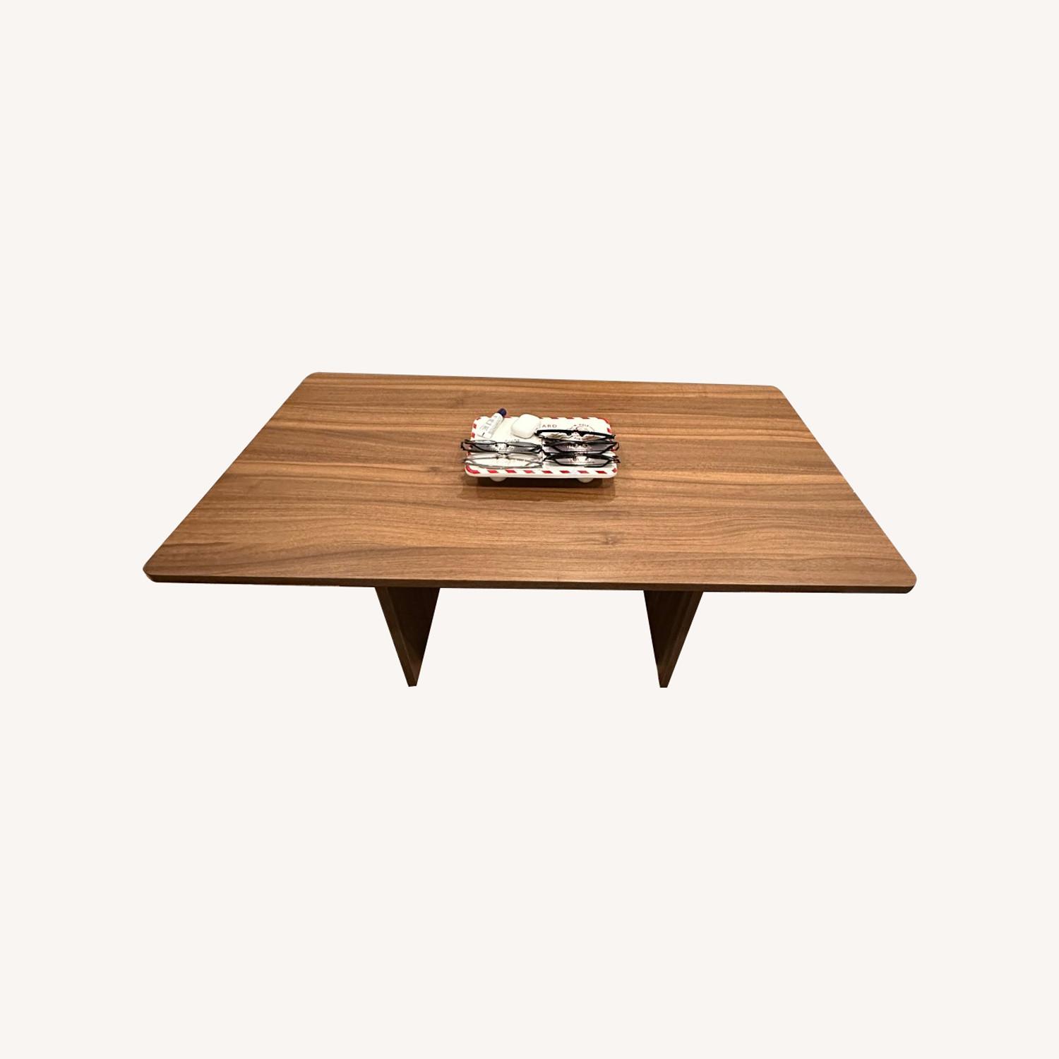 Home Depot Light Brown Wood Coffee Table - image-0