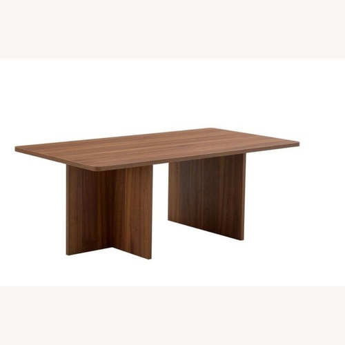 Used Home Depot Light Brown Wood Coffee Table for sale on AptDeco