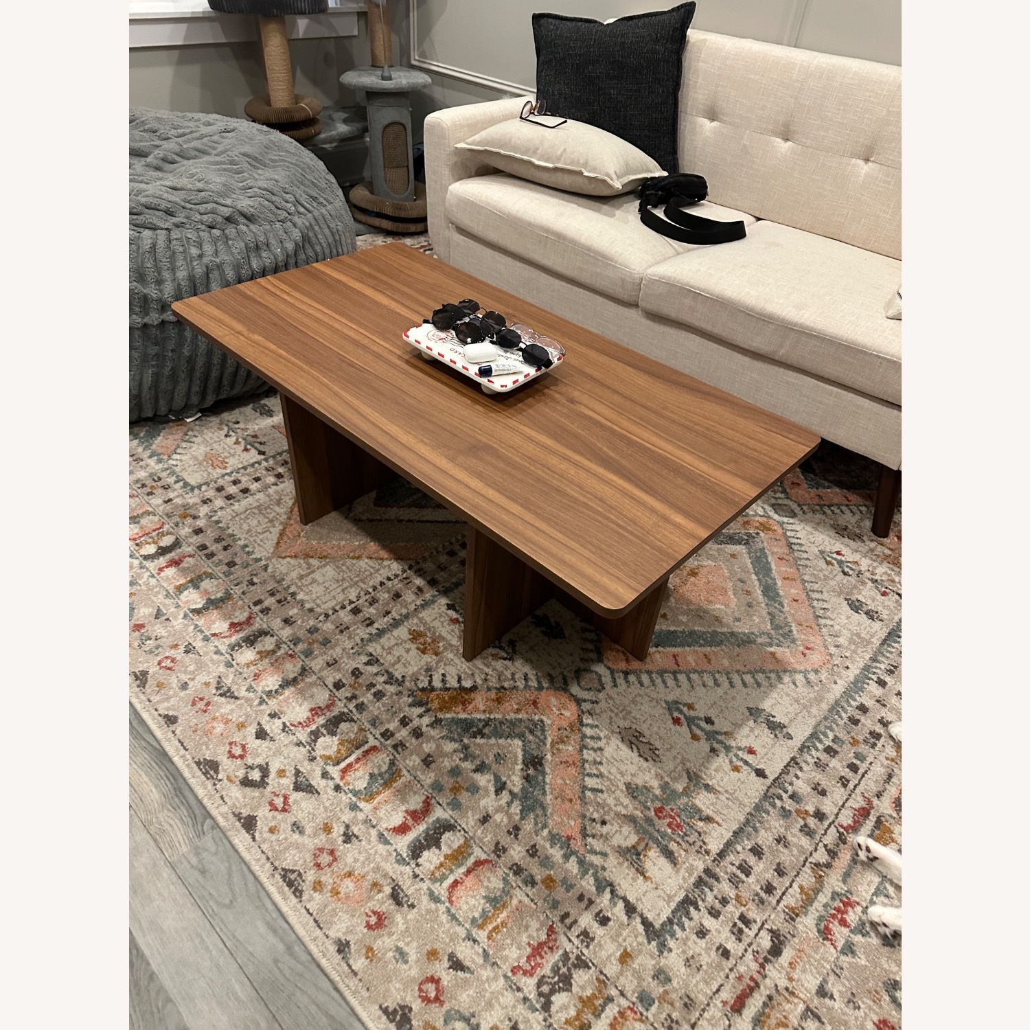 Home Depot Light Brown Wood Coffee Table - image-3